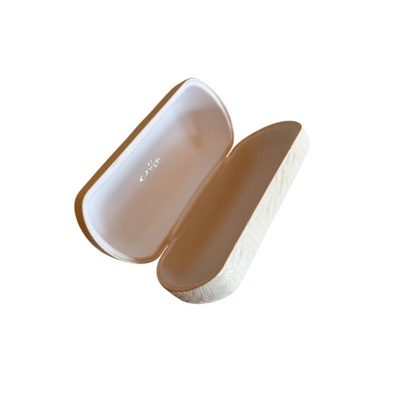 Oakley White Embossed Pattern Hard Glasses Case - Picture 3 of 4